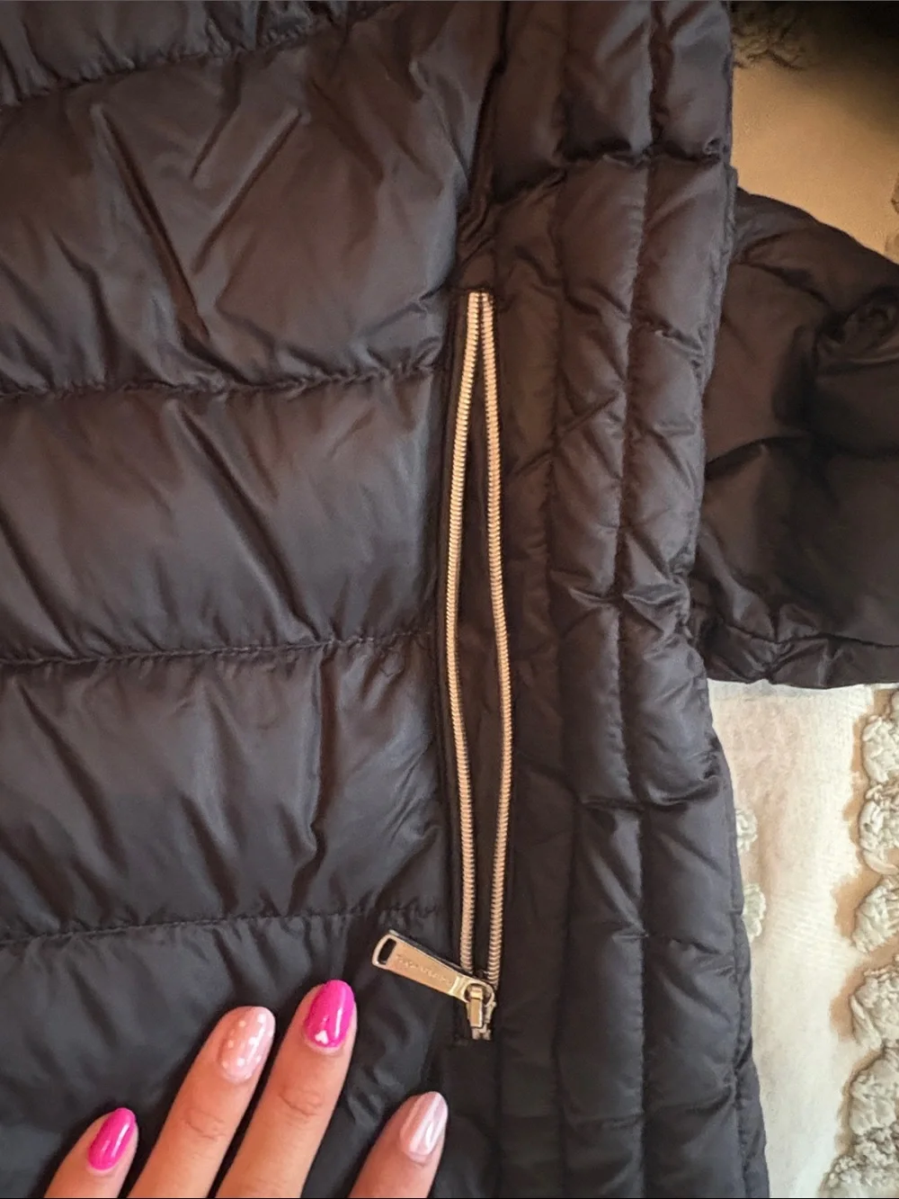 Michael Kors Black Packable Quilted Puffer Jacket